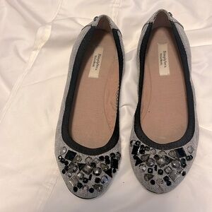Simply Vera Wang embellished ballet flats, size 7.5